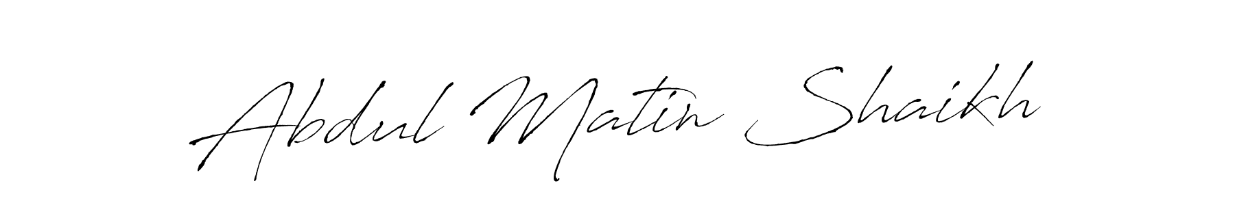 Abdul Matin Shaikh stylish signature style. Best Handwritten Sign (Antro_Vectra) for my name. Handwritten Signature Collection Ideas for my name Abdul Matin Shaikh. Abdul Matin Shaikh signature style 6 images and pictures png