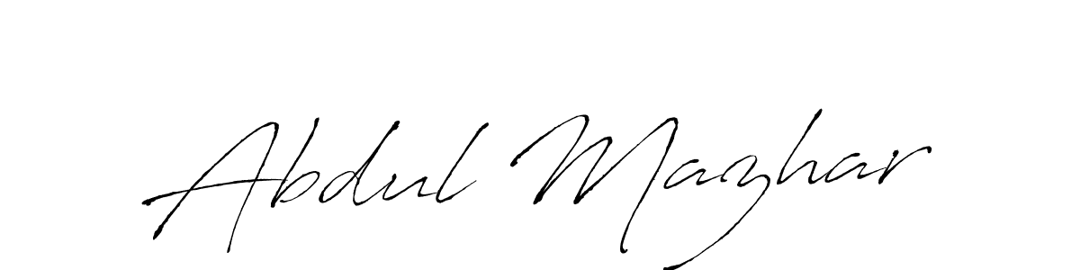 Antro_Vectra is a professional signature style that is perfect for those who want to add a touch of class to their signature. It is also a great choice for those who want to make their signature more unique. Get Abdul Mazhar name to fancy signature for free. Abdul Mazhar signature style 6 images and pictures png