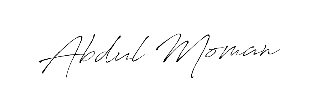 Create a beautiful signature design for name Abdul Moman. With this signature (Antro_Vectra) fonts, you can make a handwritten signature for free. Abdul Moman signature style 6 images and pictures png