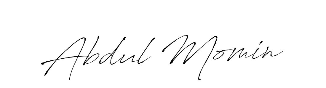 How to make Abdul Momin name signature. Use Antro_Vectra style for creating short signs online. This is the latest handwritten sign. Abdul Momin signature style 6 images and pictures png