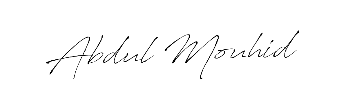 Also we have Abdul Mouhid name is the best signature style. Create professional handwritten signature collection using Antro_Vectra autograph style. Abdul Mouhid signature style 6 images and pictures png