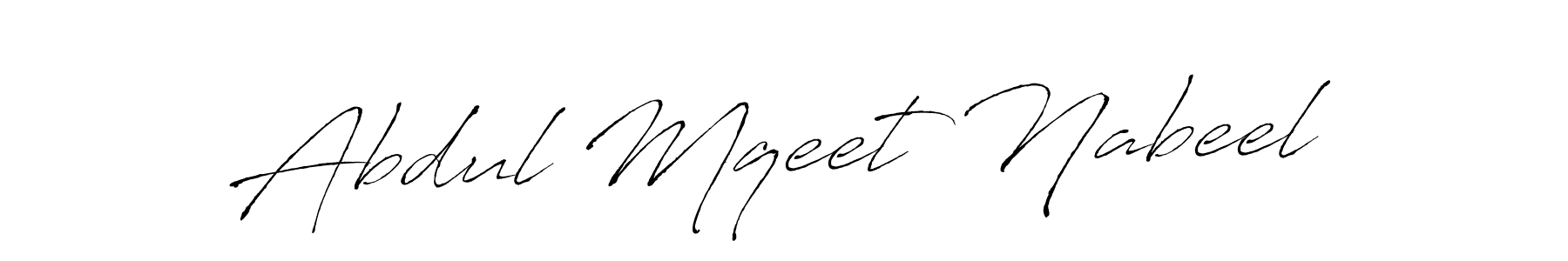 Make a beautiful signature design for name Abdul Mqeet Nabeel. With this signature (Antro_Vectra) style, you can create a handwritten signature for free. Abdul Mqeet Nabeel signature style 6 images and pictures png