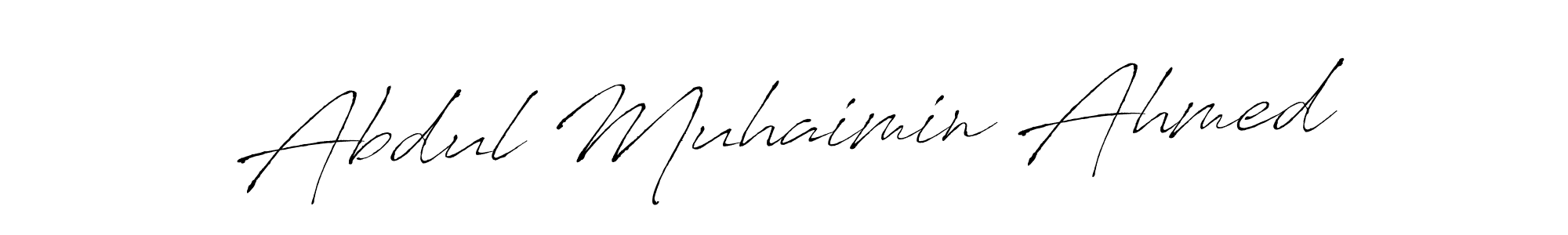 Make a beautiful signature design for name Abdul Muhaimin Ahmed. Use this online signature maker to create a handwritten signature for free. Abdul Muhaimin Ahmed signature style 6 images and pictures png