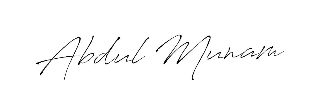 Abdul Munam stylish signature style. Best Handwritten Sign (Antro_Vectra) for my name. Handwritten Signature Collection Ideas for my name Abdul Munam. Abdul Munam signature style 6 images and pictures png