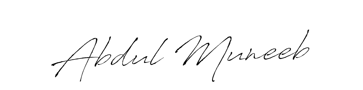 Abdul Muneeb stylish signature style. Best Handwritten Sign (Antro_Vectra) for my name. Handwritten Signature Collection Ideas for my name Abdul Muneeb. Abdul Muneeb signature style 6 images and pictures png