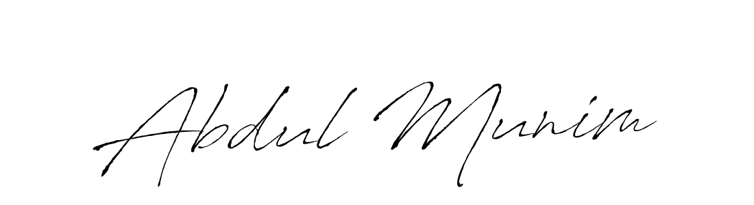 Create a beautiful signature design for name Abdul Munim. With this signature (Antro_Vectra) fonts, you can make a handwritten signature for free. Abdul Munim signature style 6 images and pictures png