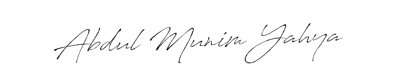 Use a signature maker to create a handwritten signature online. With this signature software, you can design (Antro_Vectra) your own signature for name Abdul Munim Yahya. Abdul Munim Yahya signature style 6 images and pictures png