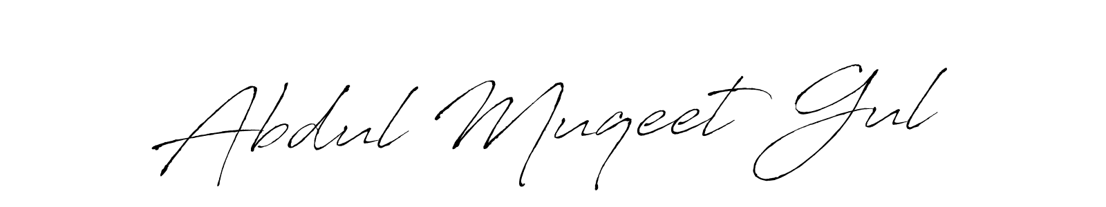 Make a beautiful signature design for name Abdul Muqeet Gul. With this signature (Antro_Vectra) style, you can create a handwritten signature for free. Abdul Muqeet Gul signature style 6 images and pictures png