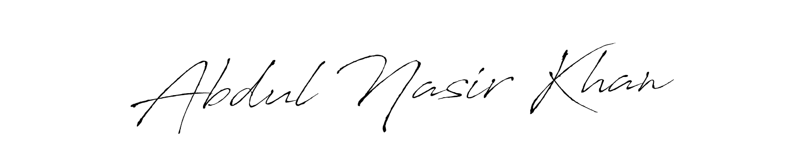 Create a beautiful signature design for name Abdul Nasir Khan. With this signature (Antro_Vectra) fonts, you can make a handwritten signature for free. Abdul Nasir Khan signature style 6 images and pictures png