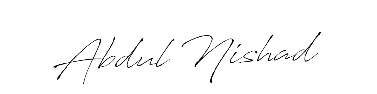 Similarly Antro_Vectra is the best handwritten signature design. Signature creator online .You can use it as an online autograph creator for name Abdul Nishad. Abdul Nishad signature style 6 images and pictures png