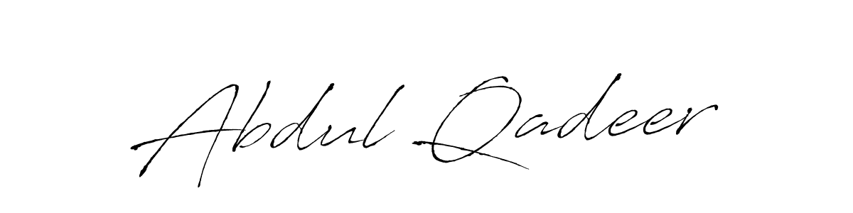 Also we have Abdul Qadeer name is the best signature style. Create professional handwritten signature collection using Antro_Vectra autograph style. Abdul Qadeer signature style 6 images and pictures png