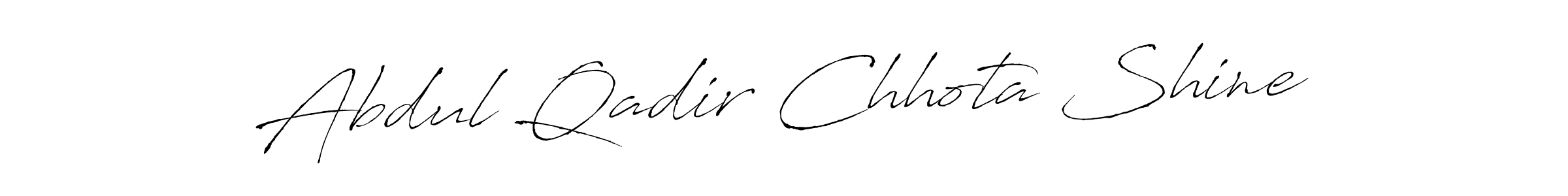 Also You can easily find your signature by using the search form. We will create Abdul Qadir Chhota Shine name handwritten signature images for you free of cost using Antro_Vectra sign style. Abdul Qadir Chhota Shine signature style 6 images and pictures png