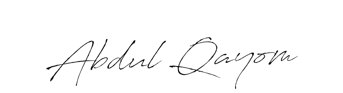 Also You can easily find your signature by using the search form. We will create Abdul Qayom name handwritten signature images for you free of cost using Antro_Vectra sign style. Abdul Qayom signature style 6 images and pictures png
