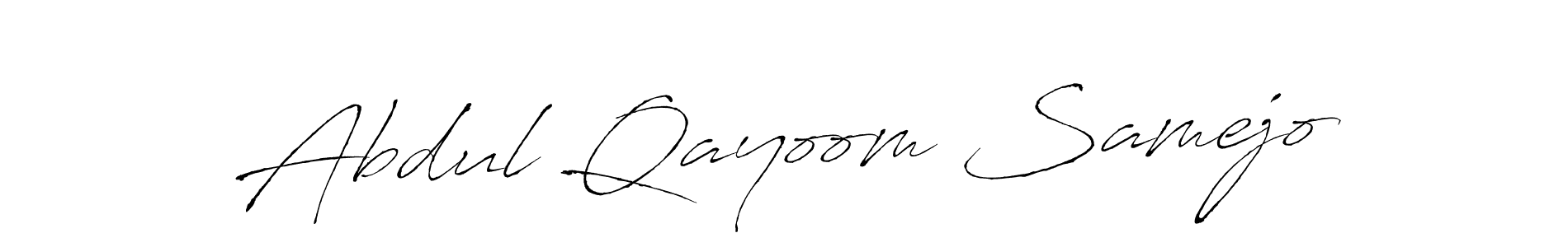 Also You can easily find your signature by using the search form. We will create Abdul Qayoom Samejo name handwritten signature images for you free of cost using Antro_Vectra sign style. Abdul Qayoom Samejo signature style 6 images and pictures png