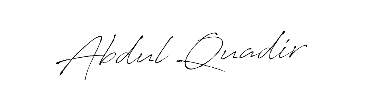 Similarly Antro_Vectra is the best handwritten signature design. Signature creator online .You can use it as an online autograph creator for name Abdul Quadir. Abdul Quadir signature style 6 images and pictures png