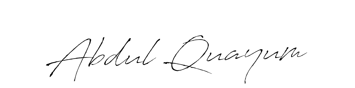 The best way (Antro_Vectra) to make a short signature is to pick only two or three words in your name. The name Abdul Quayum include a total of six letters. For converting this name. Abdul Quayum signature style 6 images and pictures png