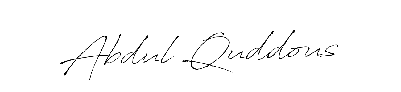 Abdul Quddous stylish signature style. Best Handwritten Sign (Antro_Vectra) for my name. Handwritten Signature Collection Ideas for my name Abdul Quddous. Abdul Quddous signature style 6 images and pictures png