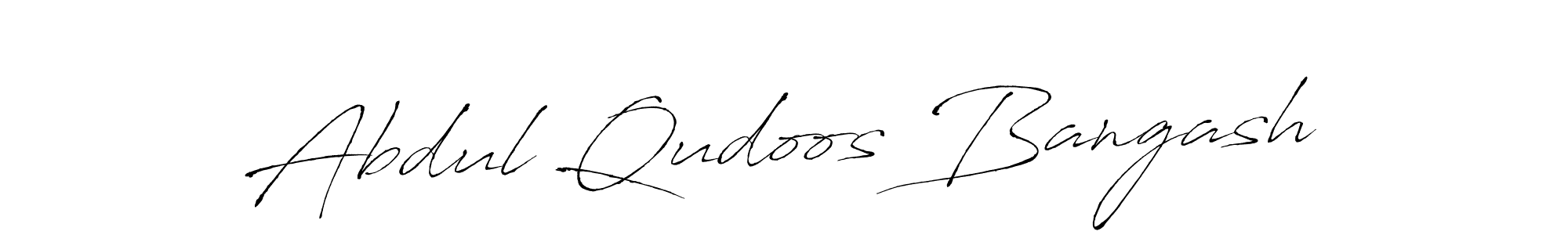 The best way (Antro_Vectra) to make a short signature is to pick only two or three words in your name. The name Abdul Qudoos Bangash include a total of six letters. For converting this name. Abdul Qudoos Bangash signature style 6 images and pictures png