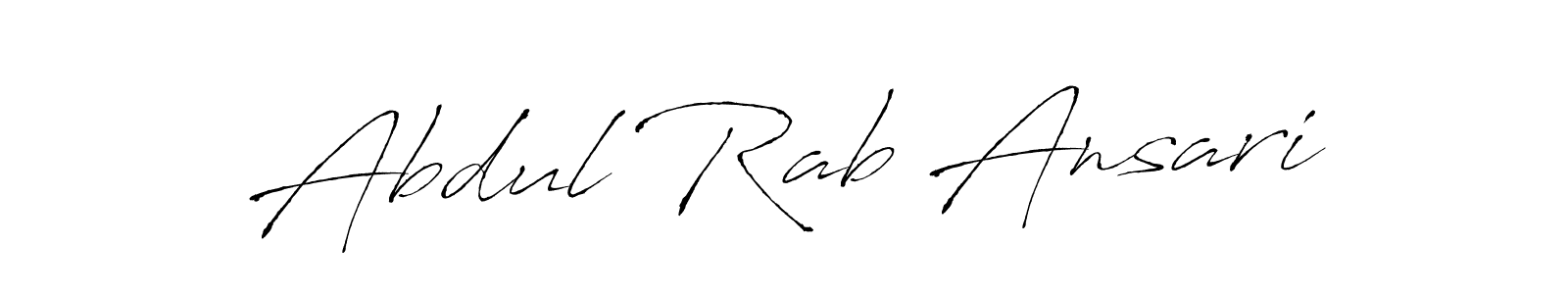 Antro_Vectra is a professional signature style that is perfect for those who want to add a touch of class to their signature. It is also a great choice for those who want to make their signature more unique. Get Abdul Rab Ansari name to fancy signature for free. Abdul Rab Ansari signature style 6 images and pictures png