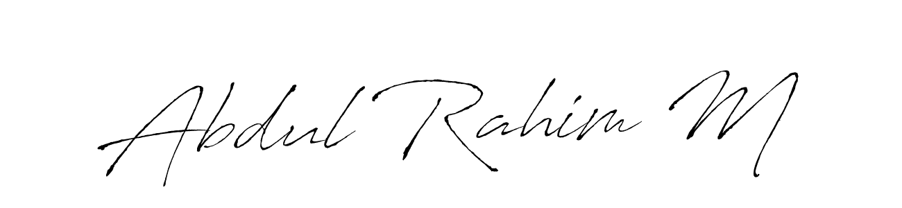 You can use this online signature creator to create a handwritten signature for the name Abdul Rahim M. This is the best online autograph maker. Abdul Rahim M signature style 6 images and pictures png