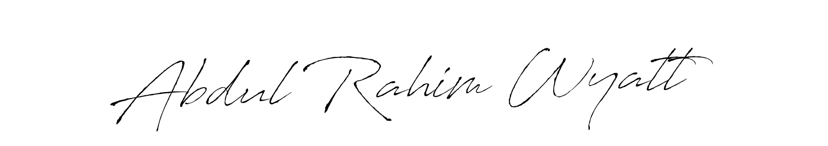 Similarly Antro_Vectra is the best handwritten signature design. Signature creator online .You can use it as an online autograph creator for name Abdul Rahim Wyatt. Abdul Rahim Wyatt signature style 6 images and pictures png