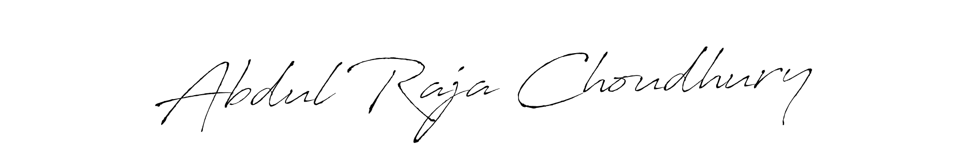How to make Abdul Raja Choudhury name signature. Use Antro_Vectra style for creating short signs online. This is the latest handwritten sign. Abdul Raja Choudhury signature style 6 images and pictures png