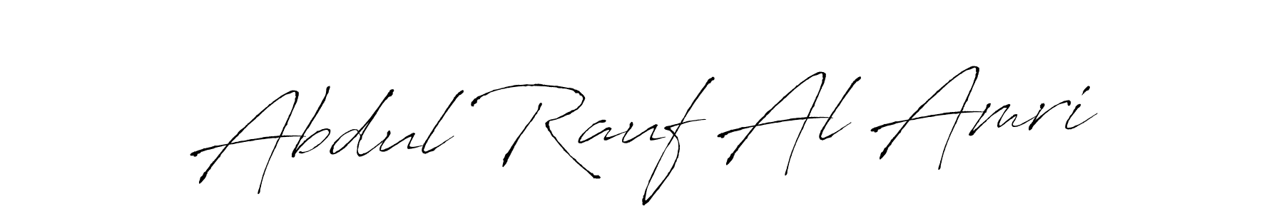 Abdul Rauf Al Amri stylish signature style. Best Handwritten Sign (Antro_Vectra) for my name. Handwritten Signature Collection Ideas for my name Abdul Rauf Al Amri. Abdul Rauf Al Amri signature style 6 images and pictures png