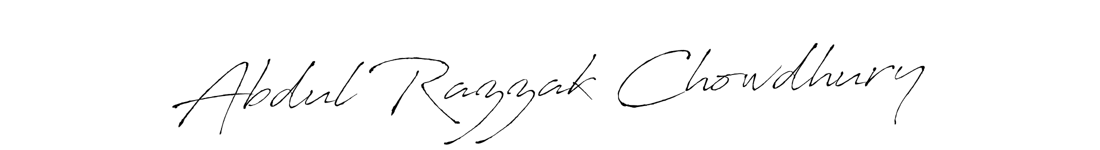 How to make Abdul Razzak Chowdhury name signature. Use Antro_Vectra style for creating short signs online. This is the latest handwritten sign. Abdul Razzak Chowdhury signature style 6 images and pictures png