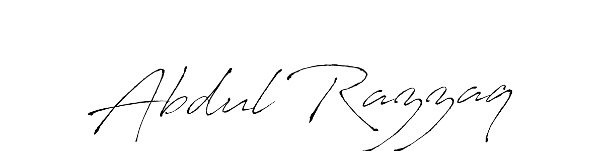 How to make Abdul Razzaq name signature. Use Antro_Vectra style for creating short signs online. This is the latest handwritten sign. Abdul Razzaq signature style 6 images and pictures png