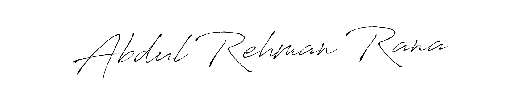 How to make Abdul Rehman Rana name signature. Use Antro_Vectra style for creating short signs online. This is the latest handwritten sign. Abdul Rehman Rana signature style 6 images and pictures png