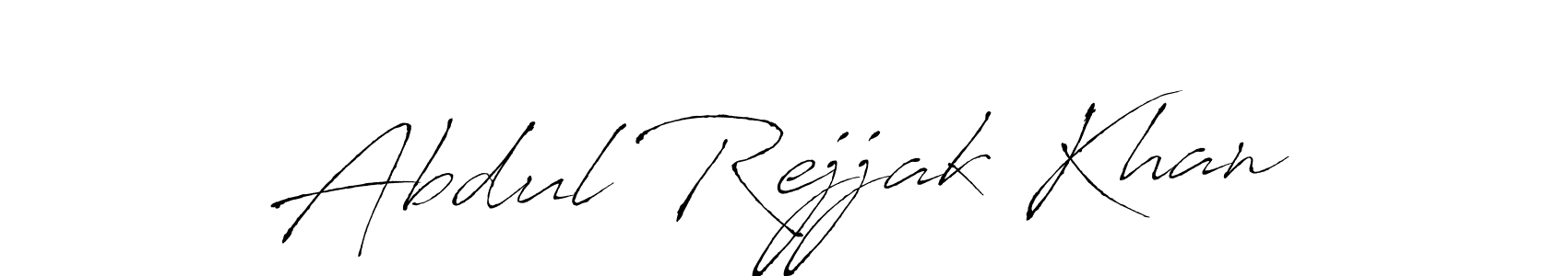 Create a beautiful signature design for name Abdul Rejjak Khan. With this signature (Antro_Vectra) fonts, you can make a handwritten signature for free. Abdul Rejjak Khan signature style 6 images and pictures png