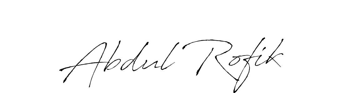 Make a beautiful signature design for name Abdul Rofik. With this signature (Antro_Vectra) style, you can create a handwritten signature for free. Abdul Rofik signature style 6 images and pictures png