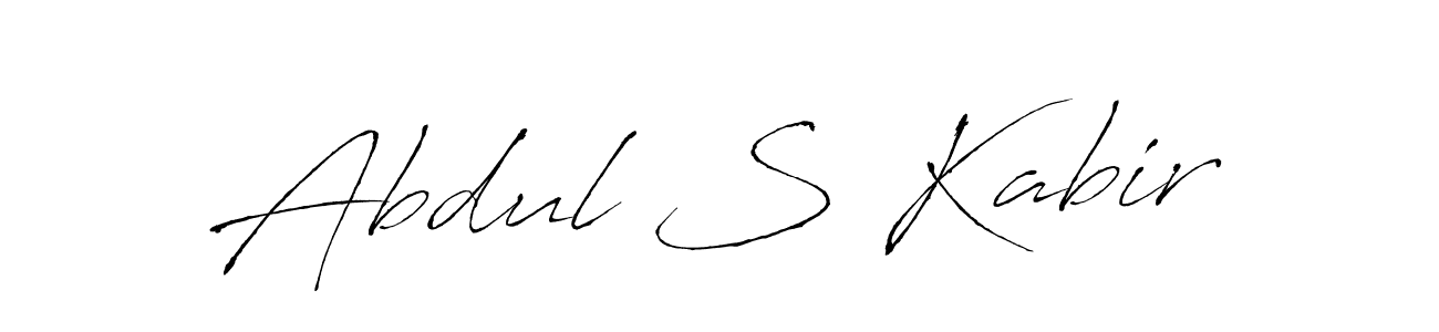 Make a beautiful signature design for name Abdul S Kabir. With this signature (Antro_Vectra) style, you can create a handwritten signature for free. Abdul S Kabir signature style 6 images and pictures png