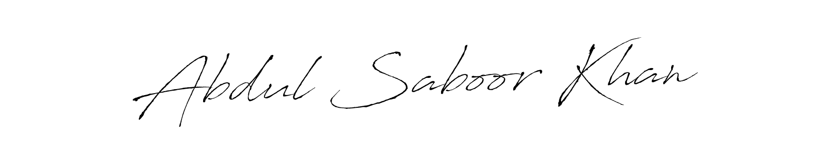 Make a beautiful signature design for name Abdul Saboor Khan. With this signature (Antro_Vectra) style, you can create a handwritten signature for free. Abdul Saboor Khan signature style 6 images and pictures png