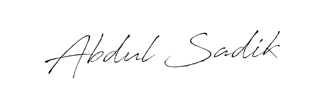 Abdul Sadik stylish signature style. Best Handwritten Sign (Antro_Vectra) for my name. Handwritten Signature Collection Ideas for my name Abdul Sadik. Abdul Sadik signature style 6 images and pictures png