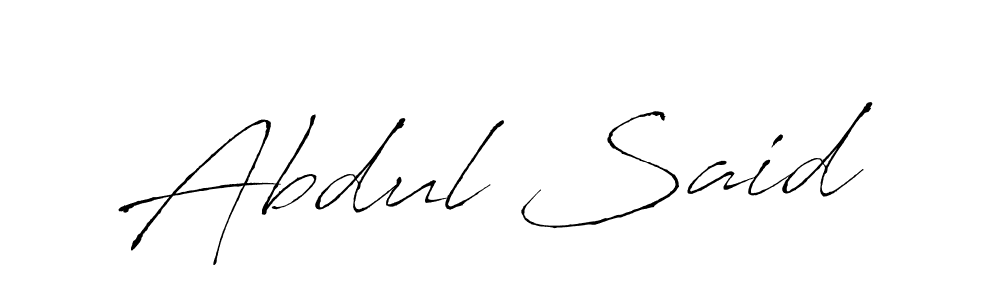 How to make Abdul Said name signature. Use Antro_Vectra style for creating short signs online. This is the latest handwritten sign. Abdul Said signature style 6 images and pictures png