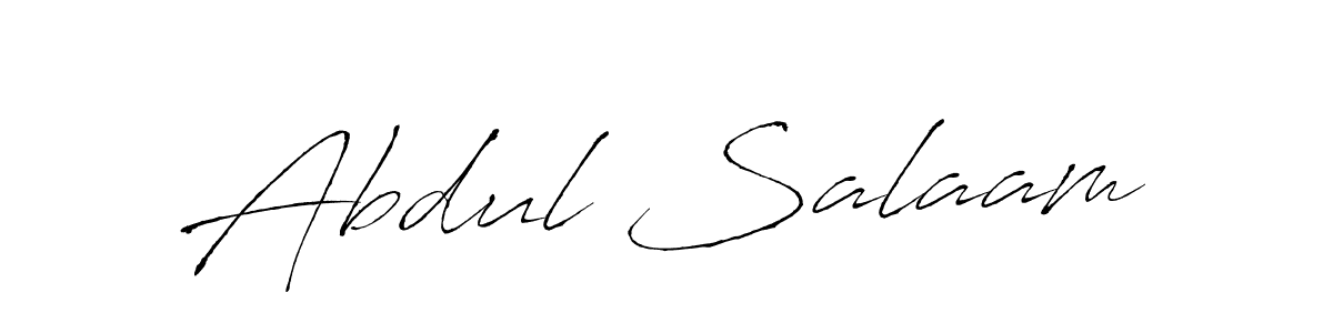 Make a beautiful signature design for name Abdul Salaam. With this signature (Antro_Vectra) style, you can create a handwritten signature for free. Abdul Salaam signature style 6 images and pictures png