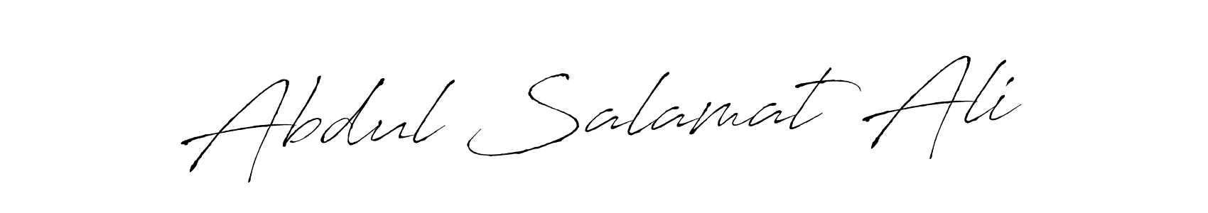 The best way (Antro_Vectra) to make a short signature is to pick only two or three words in your name. The name Abdul Salamat Ali include a total of six letters. For converting this name. Abdul Salamat Ali signature style 6 images and pictures png