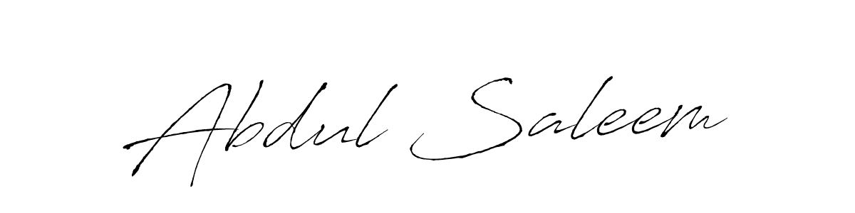 How to make Abdul Saleem name signature. Use Antro_Vectra style for creating short signs online. This is the latest handwritten sign. Abdul Saleem signature style 6 images and pictures png