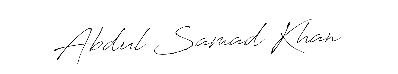 The best way (Antro_Vectra) to make a short signature is to pick only two or three words in your name. The name Abdul Samad Khan include a total of six letters. For converting this name. Abdul Samad Khan signature style 6 images and pictures png