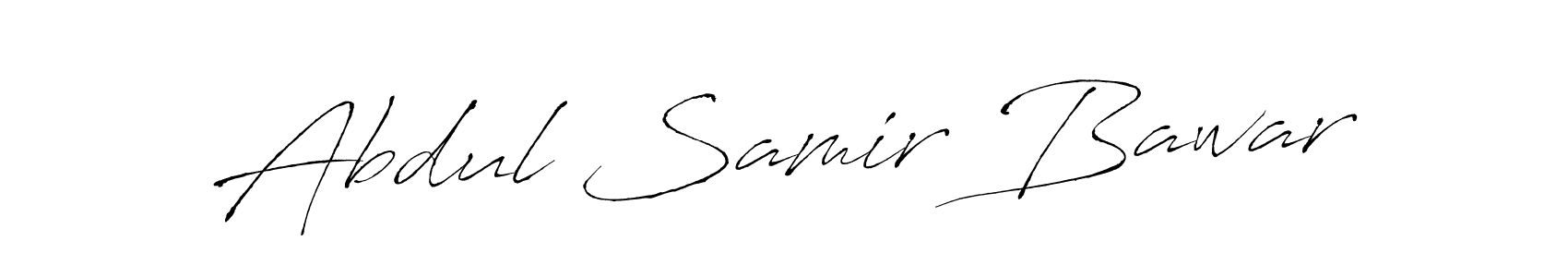 How to make Abdul Samir Bawar signature? Antro_Vectra is a professional autograph style. Create handwritten signature for Abdul Samir Bawar name. Abdul Samir Bawar signature style 6 images and pictures png