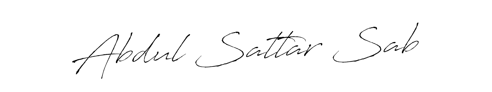 Use a signature maker to create a handwritten signature online. With this signature software, you can design (Antro_Vectra) your own signature for name Abdul Sattar Sab. Abdul Sattar Sab signature style 6 images and pictures png