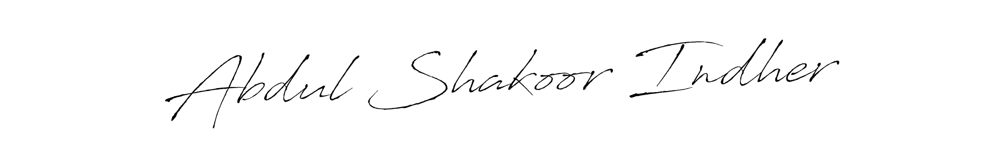 Also we have Abdul Shakoor Indher name is the best signature style. Create professional handwritten signature collection using Antro_Vectra autograph style. Abdul Shakoor Indher signature style 6 images and pictures png