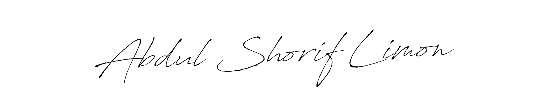 Use a signature maker to create a handwritten signature online. With this signature software, you can design (Antro_Vectra) your own signature for name Abdul Shorif Limon. Abdul Shorif Limon signature style 6 images and pictures png