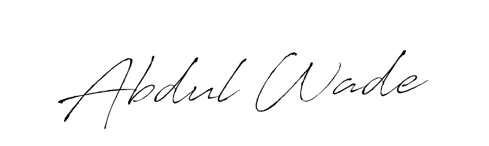 Abdul Wade stylish signature style. Best Handwritten Sign (Antro_Vectra) for my name. Handwritten Signature Collection Ideas for my name Abdul Wade. Abdul Wade signature style 6 images and pictures png