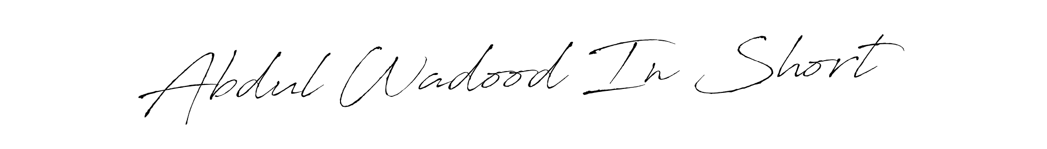 Also we have Abdul Wadood In Short name is the best signature style. Create professional handwritten signature collection using Antro_Vectra autograph style. Abdul Wadood In Short signature style 6 images and pictures png