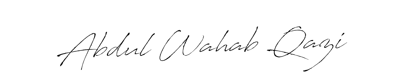 Create a beautiful signature design for name Abdul Wahab Qazi. With this signature (Antro_Vectra) fonts, you can make a handwritten signature for free. Abdul Wahab Qazi signature style 6 images and pictures png