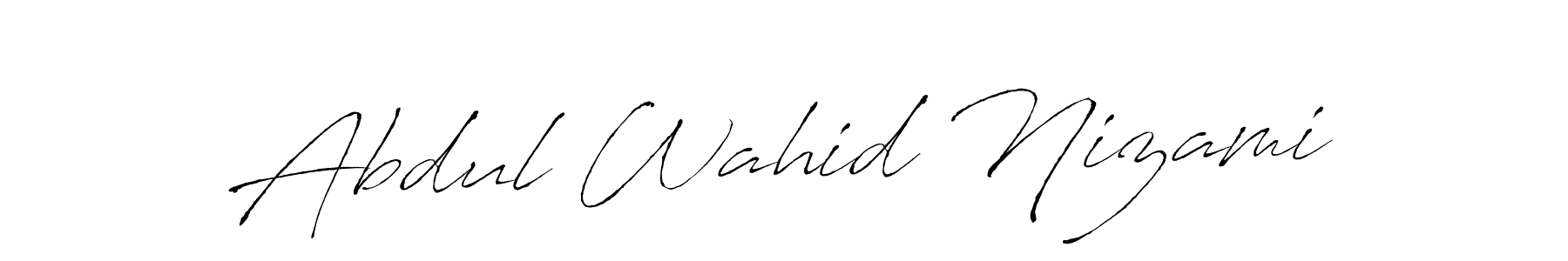Make a beautiful signature design for name Abdul Wahid Nizami. Use this online signature maker to create a handwritten signature for free. Abdul Wahid Nizami signature style 6 images and pictures png