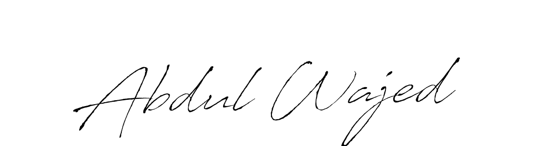 Abdul Wajed stylish signature style. Best Handwritten Sign (Antro_Vectra) for my name. Handwritten Signature Collection Ideas for my name Abdul Wajed. Abdul Wajed signature style 6 images and pictures png