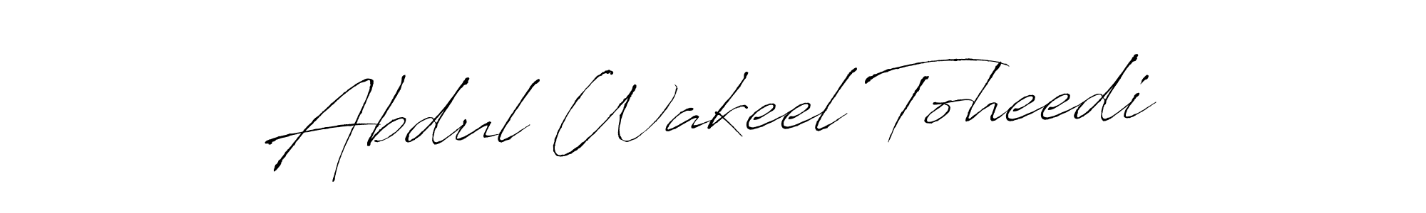 Abdul Wakeel Toheedi stylish signature style. Best Handwritten Sign (Antro_Vectra) for my name. Handwritten Signature Collection Ideas for my name Abdul Wakeel Toheedi. Abdul Wakeel Toheedi signature style 6 images and pictures png